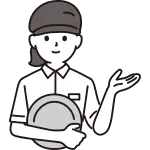Family Restaurant Female Clerk Upper Body SVG Icon